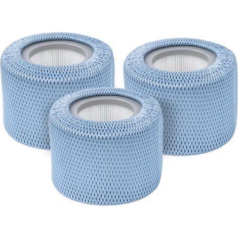 Lot de 3 filets de protection compatibles avec les filtres Mspa Whirlpools - 90 plis - Pour tous les jacuzzis Mspa - Blanc