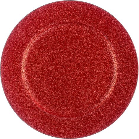 Assiette décorative à paillettes, Ø 33 cm