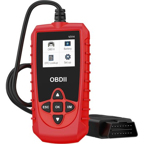 OBD2-Scanner, OBDII-Codeleser, Kfz-Diagnosegerät, Fehlercode-Finder (DTC), OBDII/EOBD/CAN-Diagnosegerät für Fahrzeuge ab Baujahr 1996, Störungsanzeigeleuchte, Kfz-Scanner mit Echtzeit-Datenanzeige für