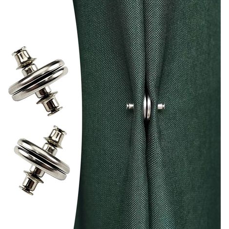Lntyq Paar magnetische Raffhalter, magnetische Vorhang-Raffhalter, Vorhang-Zubehör, Vorhanggewichte, Vorhangmagnete, Duschvorhangmagnet verhindert Auslaufen (1/5)