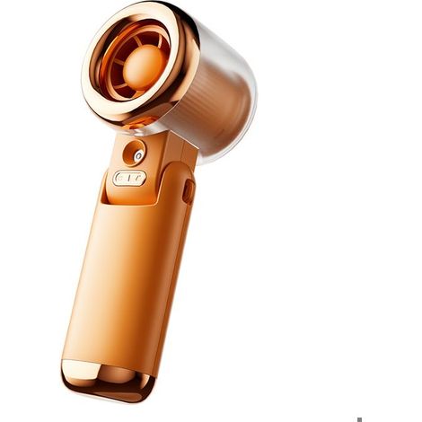 Mini ventilatore - Alta velocità - Folle - Ricarica USB - Arancione (1/4)