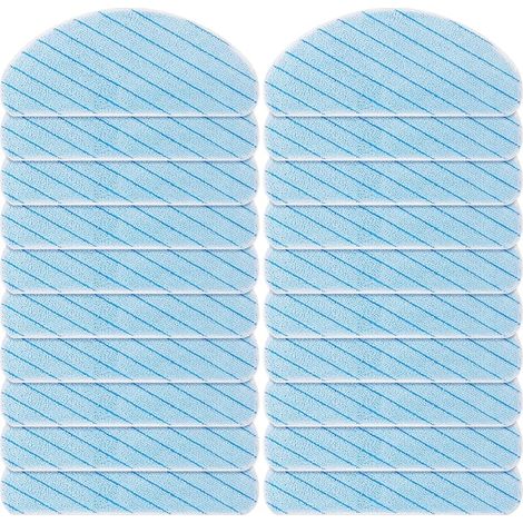 Lot de 20 lingettes de nettoyage lavables pour Ecovacs Deebot T9, T9+, T9 AIVI - Accessoire professionnel pour un nettoyage en profondeur (1/5)
