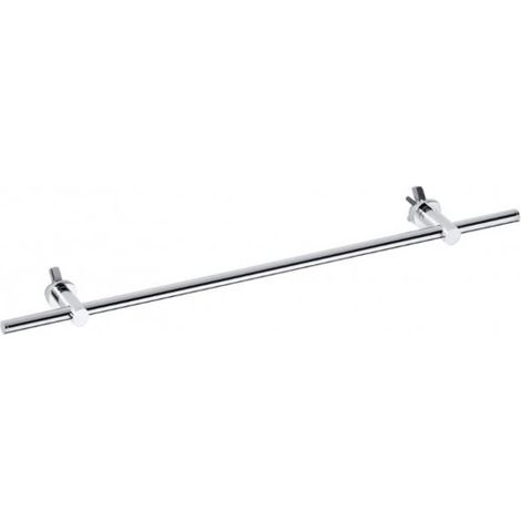 Porte-serviettes réglable RAWELL en laiton chromé pour radiateur 60x4x9 cm (1/4)