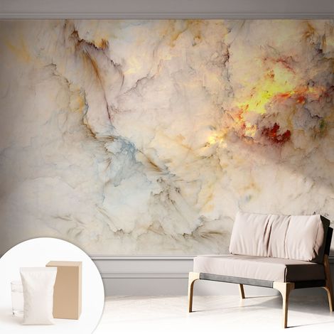Fototapete - Tapete Vliestapete mit Kleber - Wandtapete Moderne Wandbild Schlafzimmer Wohnzimmer Bunte Landschaft 312x219 cm (1/5)