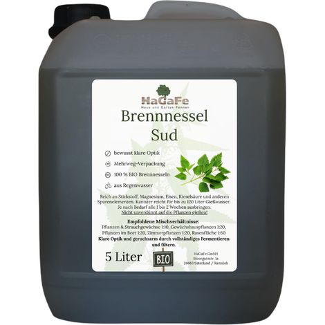 HaGaFe BIO Brennnessel Sud Brennnesseljauche Brennnesseldünger 1 x 5L (1/5)