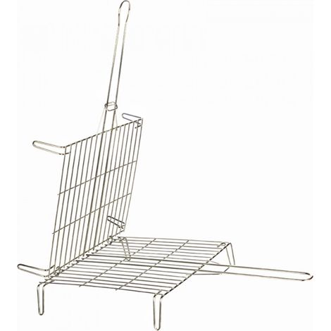 Doppelter verzinnter Grill 25x30cm Chrom 2