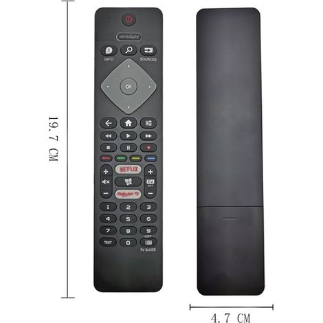 Neue Fernbedienung für Philips Fernseher, kompatibel mit Philips Smart TV 4K UHD HDR Fernseher (1/5)