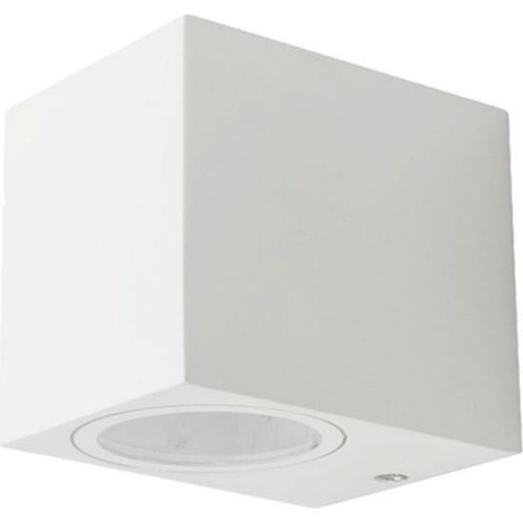 Foco de pared LED cuadrado V-TAC GU10 (máx. 35 W), color blanco, IP44 (1/5)