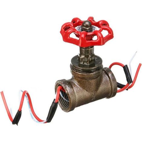 YMYNY Interrupteur De Lumiere De Vanne D'Arret De 3/4 Pouces Avec Fil Vintage Steampunk Lampe Industrielle Style Loft Vanne De Fer Luminaires De Conduite D'Eau Eclairage (1/4)