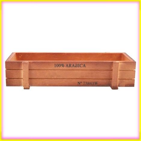 keenso Boîte de pot de fleurs Boîte de Jardinière Succulente, Plateau de Rangement en Bois Robuste pour Décoration piscine essence (1/5)