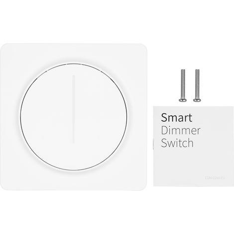 Variateur lampe connecté sans fil fil neutre requis norme EU tactile progressif telecomande scenarii minuterie 86x86x43mm blanc PC 1 pc (1/5)