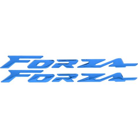 Jeffergarden Paire d'autocollants emblème 3 dimensions pour carrosserie de moto Honda FORZA 300 125 250 bleu (1/5)