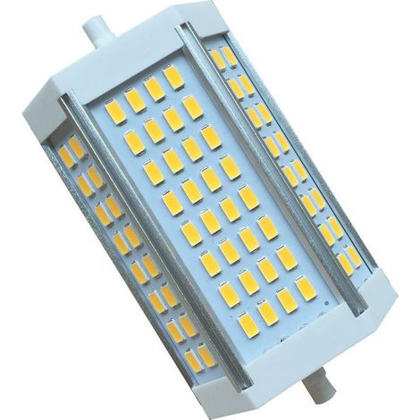 30W R7s dimmable 118mm LED lamp J118 spotlight daylight 4000K double-sided 3000lm, equivalent to 300W halogen lamp for home, living room, balcony, office, hotel, restaurant, 220V (1 piece) [Energy cla (1/5)