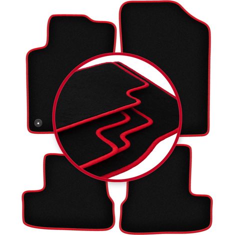 Tapis de sol CARLUX-RED pour Peugeot 207CC coupé, cabriolet (2006-2012) (1/5)