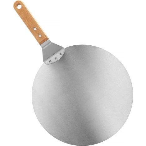 Spatule de four à pizza avec poignée en bois, planche à découper pour cuisine, outil de cuisine en plein air pour barbecue, équipement de de pour focus, pour présentations ，10 Pouce (1/5)