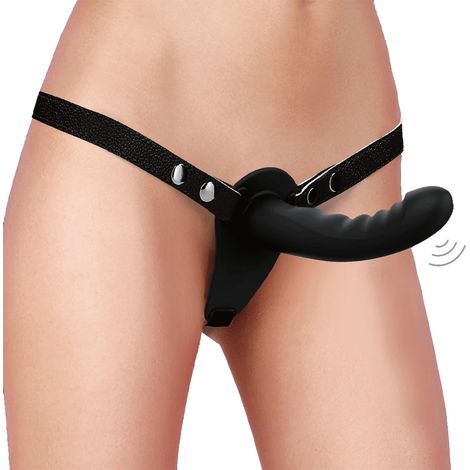 Ahi Dildo vibrante con cinturino di shots (1/5)