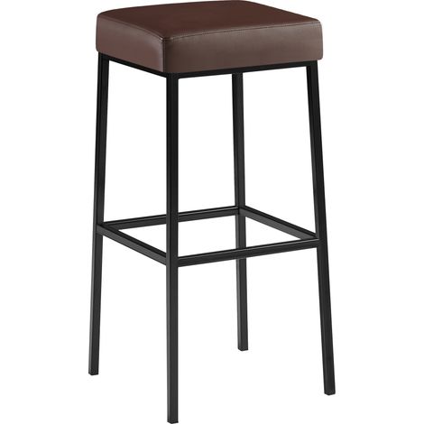 Barhocker Montreal Kunstlederbezug schwarz braun (1/5)