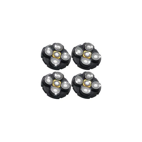 Têtes de rechange pour rasoir, compatibles avec le rasoir Microtouch Titanium, pour hommes chauves — Lot de 4 (1/5)