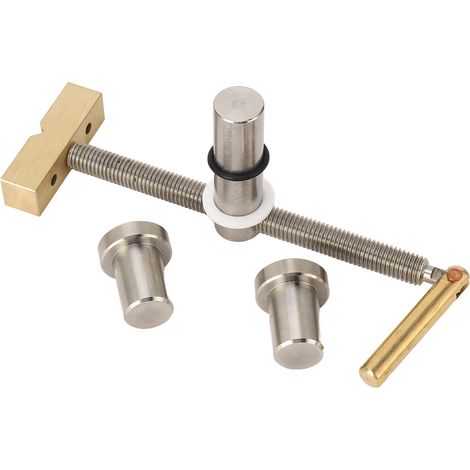 Serre-joint chien d'établi bois tôle acier carbone inox cuivre fixations rapides compact outil menuisier établi 1 pince 2 tenons (1/5)