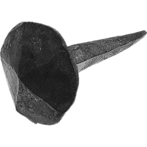 Deco Fer Forge – Clou à tête d'homme 30mm – Longueur tige 45mm – Fer forgé pour bois dur – Vendu à l'unité