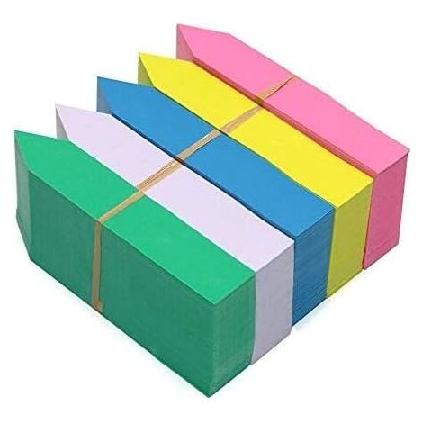 [NEVER USED] 500 Pieces Multicolored Waterproof Plastic Plant Seed Labels, Markers, Stakes, Reusable Pot Tags for Plants, Nursery, Garden Stakes (10 x 2 cm) (1/4)