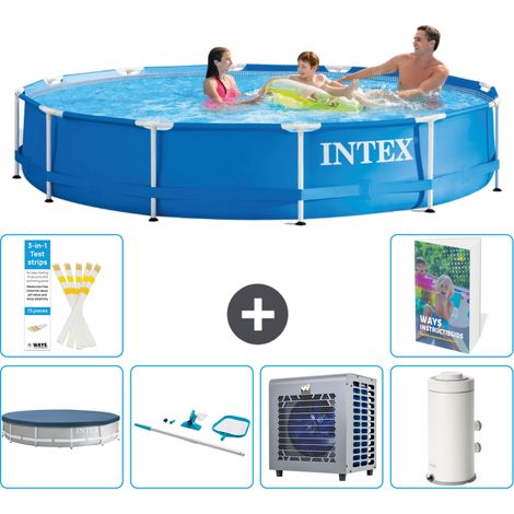 Intex Piscina con estructura Redonda - 366x76 cm - 7-piezas  S122 (1/5)