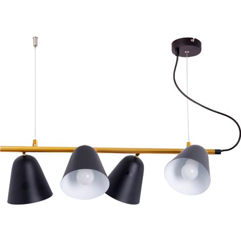 Naeve TRITON Plafonnier suspendu noir 4xE27 (1/5)