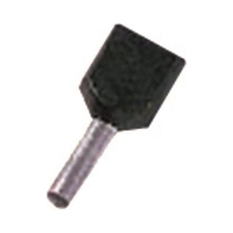 Intercable Tools Zwillingsaderendhülse 2x1, 5qmm schwarz ICIAE158Z 100 Stk (1/2)