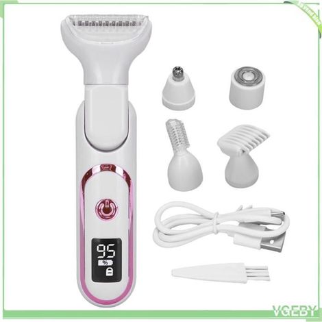 Tondeuse électrique 5 en 1 - FAFEICY - Modèle universel - Humide & sèche - 200 mAh - 4 têtes (1/4)