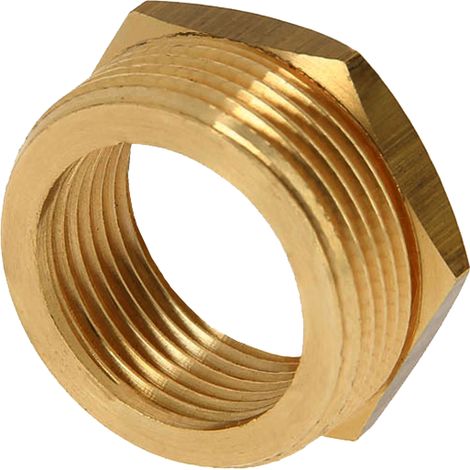 Raccord laiton à visser MF 1''-3/4'' – Réduction diamètre 1'' à 3/4'' – Pour systèmes de plomberie – Normes industrielles (1/2)