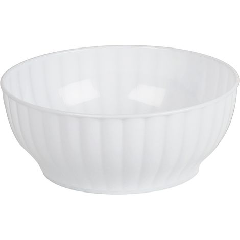 Insalatiera in plastica diametro 16 cm - Bianco - Mobil Plastic