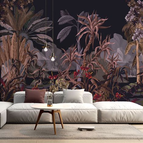 Papier peint panoramique - Forêt tropicale - 130 cm x 81 cm (1/4)