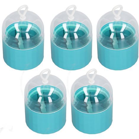 Boîte de rangement étanche pour 5 éponges de maquillage, étui nomade anti-poussière avec supports, idéal pour femmes et filles. (1/5)