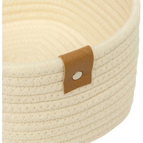 Lot de 3 Paniers de Rangement "Duo" 35cm Ivoire (1/5)