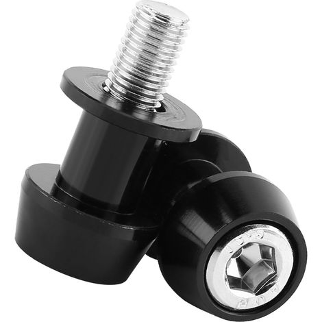 CNC-gefräste Fußrastenhalterungen aus Aluminium für Motorräder, 8 mm schwarze Schwenkbolzen für Seitenständer, Hinterachs-Endkappen, Ständerzubehör. (1/5)