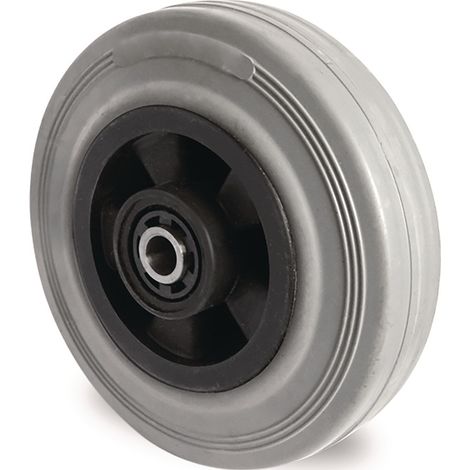Ersatzrad D.200mm Trgf.205kg VG grau Achs-D.12mm Nabenl.59mm TECWERK