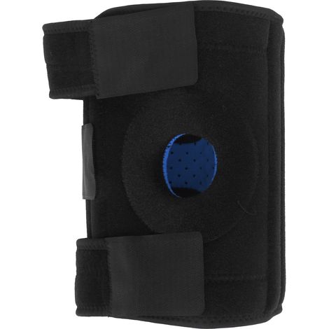 Genouillère à ressorts perforée et respirante, protection anti-collision, noir et bleu (1/5)