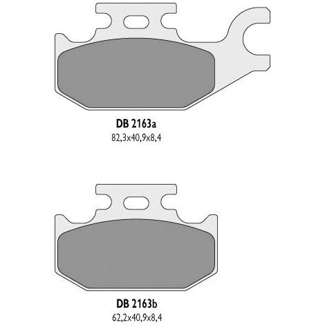 Plaquettes de frein Delta Kingquad 750 700 500 LTA pour quad