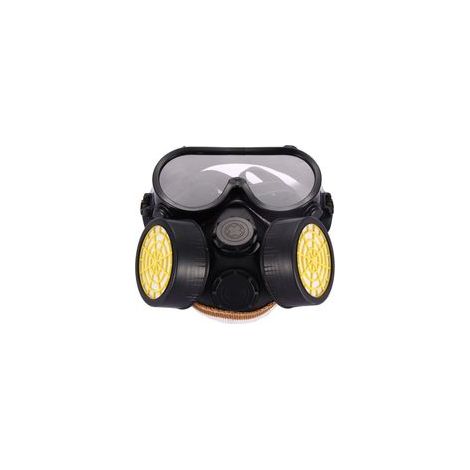 Respirateur filtrant anti-poussière et gaz chimiques, double canal avec charbon actif, adapté aux travaux de peinture (1/5)