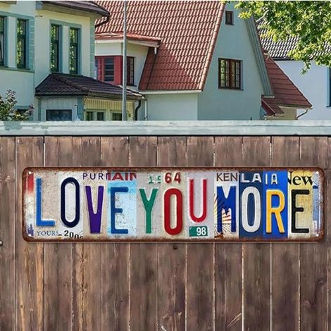 Metal Love Sign 40x15cm for Living Room and Bedroom Metal Sign (4010cm) (1/5)