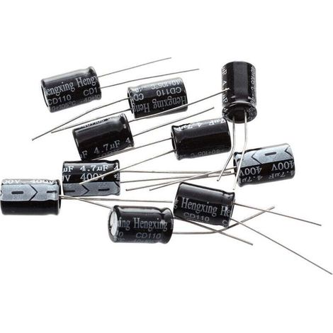 10 Condensateurs Électrolytiques Radiaux 4.7uF 400V 105°C 8x12mm Lot