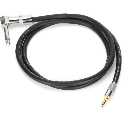 Câble audio stéréo JORINDO 6,35 mm mâle vers 3,5 mm mâle pour guitare, piano, amplificateur et téléphones portables JD6087 - 1 m / 3,3 pi (1/5)