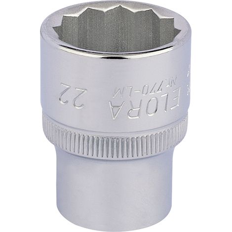 22mm 1/2 Square Drive Elora Bi-Hexagon Socket (24674) (1/5)