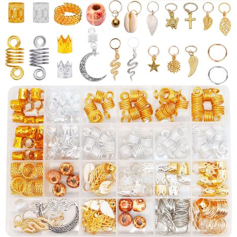 Kit 241 pièces accessoires cheveux en aluminium, ensemble coiffure avec feuilles métalliques, pack beauté pour coiffage, lot de 241 fournitures de salon (1/5)