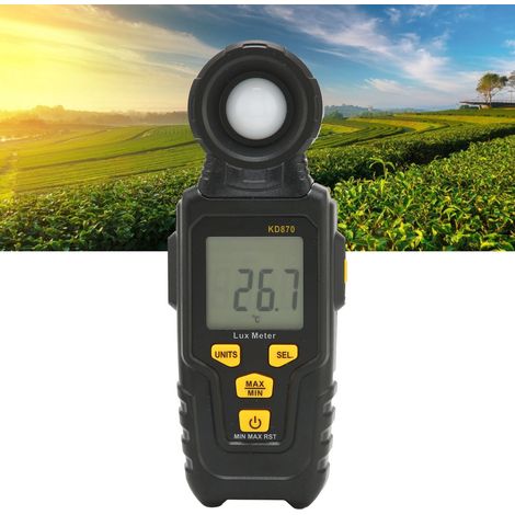 Illuminateur multifonctionnel LCD numérique portable, mesureur d'éclairement automatique environnemental KD870 (1/5)