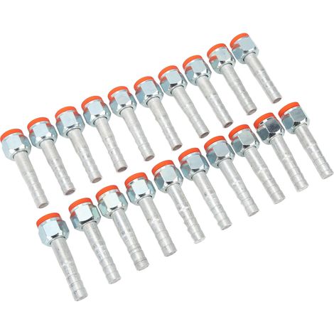 20 raccords droits en aluminium haute résistance pour tuyaux de climatisation auto camion 5/8 pouce universel (1/5)