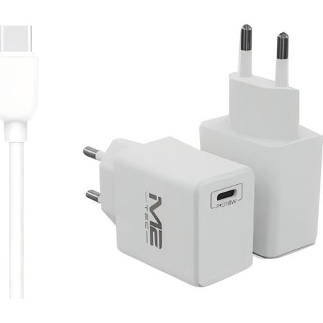 Chargeur rapide USB-C 18 W avec câble de données - M2 TEC (1/3)