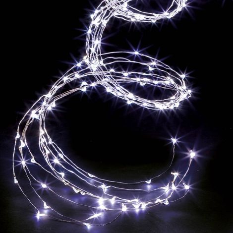 Cascata di rame 400 LED 2m per esterni a luce bianca fredda - Feeric lights & christmas