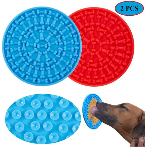 Tapis de croissance lente pour chiens, tapis au beurre de cacahuète avec super ventouse pour la coupe des griffes et le dressage des chiens