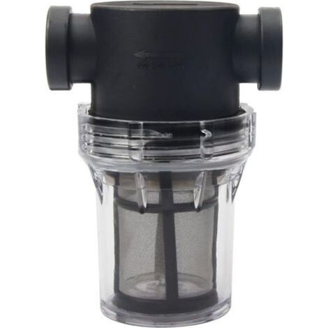 Pipeline Filtre pour pompe à eau 1/2" avec tamis en acier inoxydable 100 mailles, filtre en maille en ligne pour arrosage du jardin (1/5)